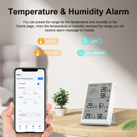 Thermomètre et hygromètre WiFi intelligent ABS, portée de détection 50-100m, capteur sans fil, moniteur de température et d'humidité intérieur/extérieur pour la maison