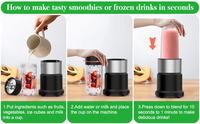 Mixeur personnel multifonction en acier inoxydable 800W, extracteur de jus à mastication pour aliments pour bébés, cuisine domestique, utilisation en extérieur, sans BPA, pour noix