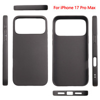 Coque de téléphone antichoc en TPU mat souple pour iPhone 17 Pro Max, coque arrière en silicone noir pour iPhone 17 Air