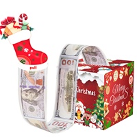 Nouveauté 2026 – Boîtes cadeaux cubiques à thème de Noël, multi-styles, en stock, pour l'exportation transfrontalière, pour attraper la chance et gagner de l'argent