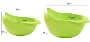 Wholesale Wholesale WHY336 Food Grade Utensils Plastic Wash Rice Filter <b>Strainer</b> Cleaning Gadget Kitchen Accessories Basket - Product Image 5