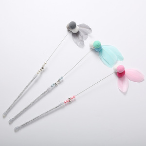 ของเล่นเลเซอร์ขนนกสำหรับแมวแบบใช้มือ  สีอ่อน  เป็นมิตรกับสิ่งแวดล้อม - Product Image 1