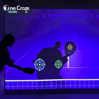 Permainan Dinding Interaktif Multiplayer AR Pickleball Onecraze Virtual Playground, Permainan Tembak Dinding Dalam Ruangan 20+ Permainan, Proyektor 5300 Lumens