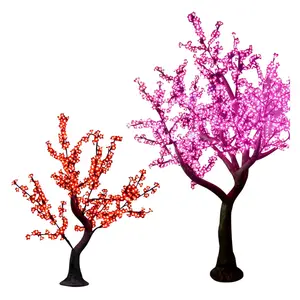 Светодиодное искусственное цветение вишневого дерева для украшения сада