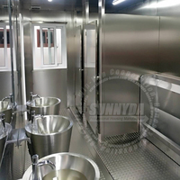 Maison en conteneur préfabriqué avec toilette et douche Conteneur d'expédition mobile Toilette préfabriquée en conteneur de 20 pieds