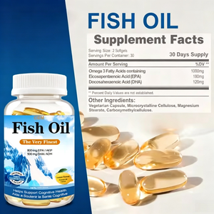 Aceite de Pescado Omega 3 al por Mayor, 500mg 1000mg, Cápsulas Blandas, Suplementos Vitamínicos <span class=keywords><strong>para</strong></span> Hígado y Cerebro, Materia Prima, Cápsulas Blandas de Aceite de Pescado Omega 3 - Product Image 2