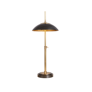 Lampe de table LED moderne en cuivre, éclairage de lecture, minimaliste, dorée, avec abat-jour en forme de dôme en forme de champignon, pour chambre à coucher, salon - Product Image 2