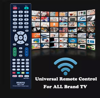 Control Remoto Universal para TV HUAYU RM-L1388 de Alta Calidad con Código Fijo, Control Táctil LED y 4 Botones para Todas las Marcas de Televisores