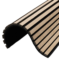 Panneau mural flexible à rainures HAORAN 2440*605*22mm en MDF acoustique en bois, à lattes courbées, Akupanel, moderne, réduction du bruit de 80% pour