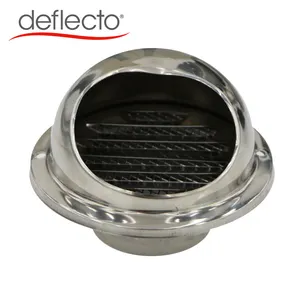 High Quality 8 Inch Diameter 200mm Round SUS201/304 Louvered Grille Cover Vent Hood Ducting Ventilation Air Vent
