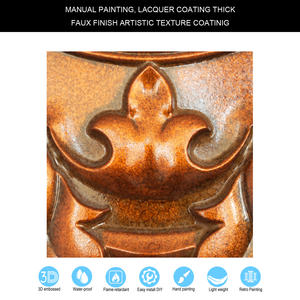 Panneaux muraux en étain PVC de style moderne en fausse <span class=keywords><strong>peinture</strong></span> Carreaux de <span class=keywords><strong>plafond</strong></span> carrés imperméables pour hôtel Cuivre archaïque décoratif PL30 - Product Image 5