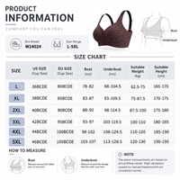 Soutien-gorge sans armatures SHANGBINI grande taille marron imprimé léopard, couvrance totale, bretelles larges, confort et maintien pour poitrine généreuse, marque privée