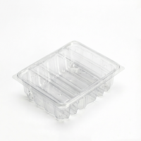 Boîte de présentation de luxe transparente pour pâtisseries, desserts et biscuits, en plastique avec couvercle