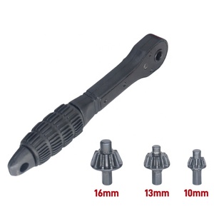 Clé à cliquet universelle rapide pour perceuse, avec lampe de poche intégrée, pour embouts de 10/13/16 mm, type clé à trois mors - Product Image 2