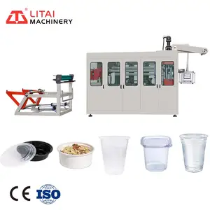 CHINA full automatic plastic thermoforming equipment for production of disposable cups machine