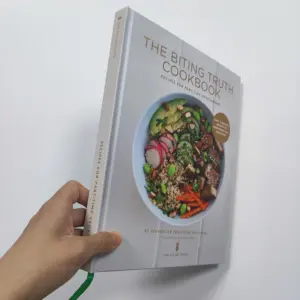 Fabrik benutzer definierte Größe Farbe Lebensmittel Rezept Buch/Broschüre/Kochbuch/Restaurant Menü Druck