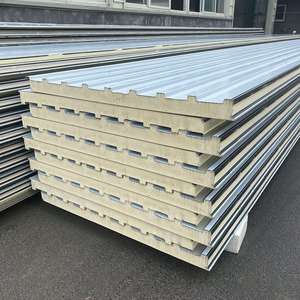 Pu 절연 폴리 우레탄 샌드위치 외부 지붕 패널 루핑 PIR 지붕 패널 조립식 주택의 - Product Image 1
