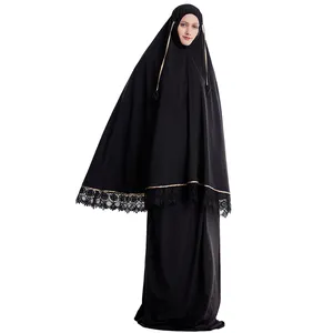 Frauen Dubai ni một OEM thiết kế mới khiêm tốn kaftan hồi giáo hijab DRESS de Dubai hombres hồi giáo quần áo hai mảnh đặt hồi giáo bơi