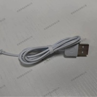 Câble de données USB à usage médical, fourni directement par le fabricant HJQ, avec protection de la queue, une extrémité 4 broches, conducteur en cuivre, gaine en PVC, blindage.