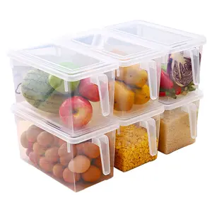 Kitchen Clear Storage Box Grains Beans Storage Contain Sealed Home Organizer Food Container Refrigerator Storage Boxes