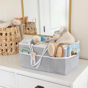 Organisateur de couches pliable pour bébé, grand sac de rangement en polyester pour table à langer ou voiture, idéal pour les nouvelles mamans - Product Image 6