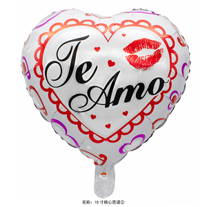 All'ingrosso buon compleanno in spagnolo 18 pollici a forma di cuore spagnolo in alluminio Globos Al Por Mayor Foil palloncino - Product Image 4