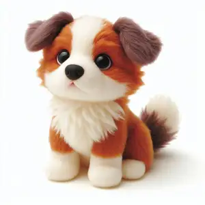 Customized Cute Plush Dog Stuffed Animal Simulation Cartoon Dog Toys