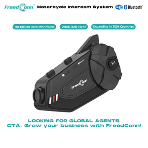 <span class=keywords><strong>R1</strong></span> PLUS Cámara HD 1080P, Grabadora de Video, Cascos para Motocicleta, Auriculares con Intercomunicador Bluetooth para Grupos, Intercomunicador Bluetooth para Motocicleta - Product Image 1