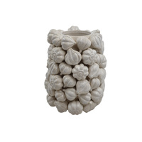 Vase en céramique fait main en forme d'ail pour la décoration intérieure et la conception d'hôtels, vase en céramique sur mesure