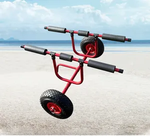 HANDELI Outdoor Sports Trailer Trolley Cart Carrier Easy Carrying Flexible Fishing Kayak Sailing Canoe Rowing Boat Accessories