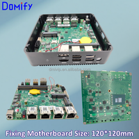 Router Firewall Mini PC Portabel Quad Core Celeron N100 N95 2.5G LAN DDR5 Pfsense Rumah/Perusahaan Stok Tanpa Kipas Aluminium LS04