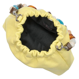 Bolso de hombro de material de piel de vaca de alta gama, botón magnético, bolso diario para mujer, bolso de hombro de color sólido - Product Image 5