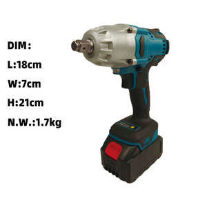 휴대용 21V 24V 고토크 브러시리스 리튬이온 4.0Ah 배터리 전동 드라이버 산업용/DIY 무선 전동 임팩트 렌치 - Product Image 2