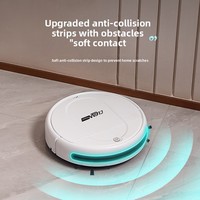 Aspirateur robotique automatique à sec et humide USB sans lavage balayage combo grand réservoir d'eau pour usage domestique rechargeable