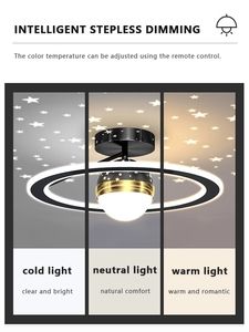 Plafonnier Led au design moderne et romantique, <span class=keywords><strong>luminaire</strong></span> décoratif d'intérieur, idéal pour un salon, une chambre d'enfant ou une chambre à coucher - Product Image 5