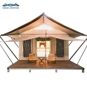 Valley Luxury Hotel Glamping avec salle de bain Structure en acier Tente de camping familiale Lodge Safari imperméable - Product Image 2