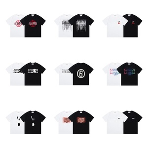 <span class=keywords><strong>Camiseta</strong></span> Masculina de Alta Gama, Vintage, Retro, de Lujo, Maiso Margiela, con Letras Digitales, 260g, 100% Algodón, Manga Corta, Transpirable y Holgada - Product Image 1