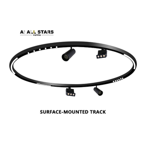 Plafoniera per illuminazione interna 48V con montaggio superficiale personalizzato a forma di arco sistema di luci a binario curvo binario magnetico - Product Image 4