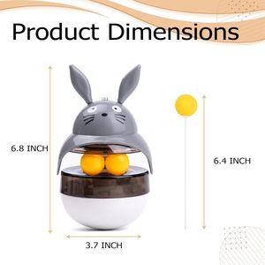 Jouet <span class=keywords><strong>pour</strong></span> <span class=keywords><strong>chat</strong></span> gobelet rotatif automatique avec distributeur de friandises Jouet puzzle populaire stimulant le cerveau en plastique TPR - Product Image 4