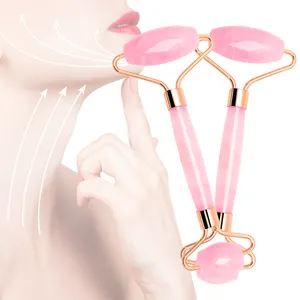 Rose Quartz Roller Slimming Face Lifting Tool Natural Facial Massage Roller Stone Skin Beauty Care Jade Roller