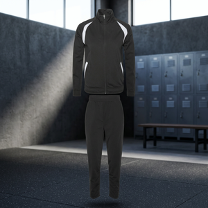 Survêtement d'entraînement d'hiver pour hommes, personnalisé, écologique, respirant, avec imprimé animal sur les genoux, à capuche, en polyester, pour adultes, idéal pour le jogging - Product Image 3