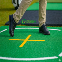 Enseignement Golf Driving Range Golf Club Mat 5x5 Intérieur Extérieur Golf Swing Practice