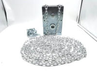 Palans à chaîne manuels en aluminium 4:1, économiques, pour portes enroulables industrielles et quincaillerie de porte de garage