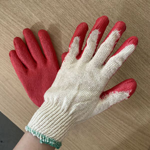 Gants de sécurité vietnamiens en caoutchouc anti-coupure et antidérapants, revêtement en latex de coton réutilisable, protection des mains pour le jardinage - Product Image 1