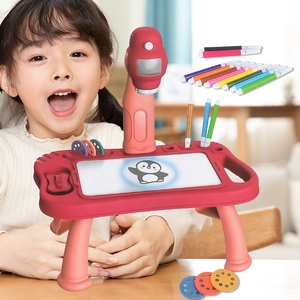 Другие Обучающие письменные столы со стираемой подсветкой, настольные игрушки со светодиодной подсветкой для рисования, детский проектор для рисования - Product Image 2