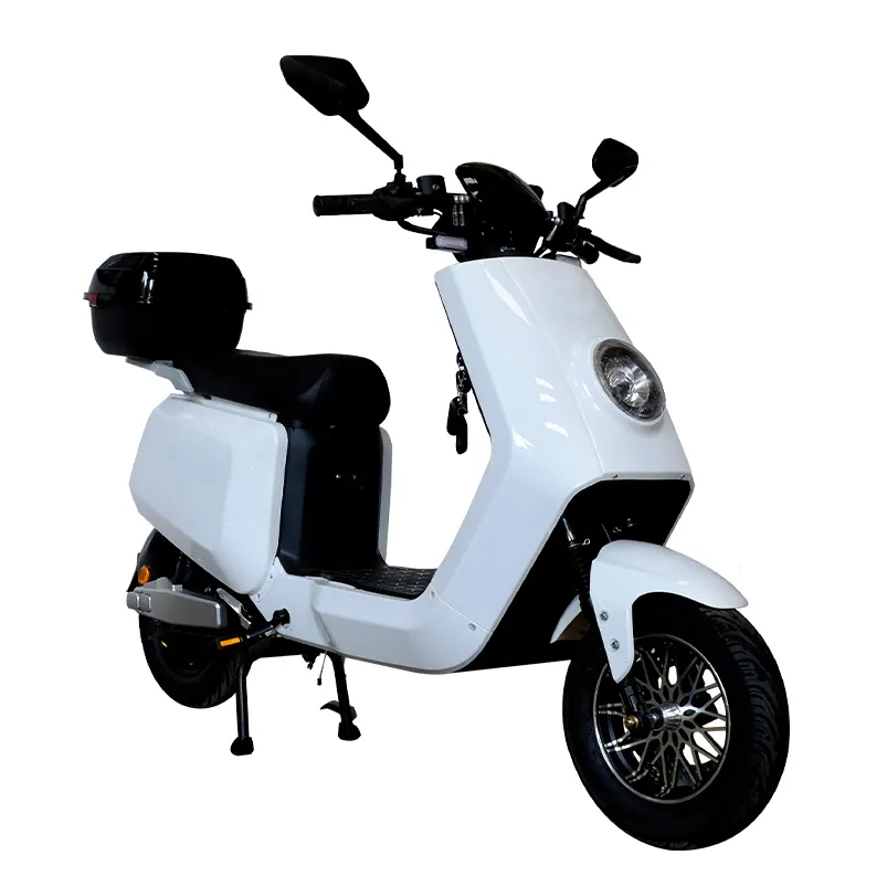 Scooter Eléctrico azul con medallas de Sanya Moto Econelo