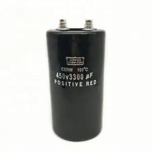 Condensador electrolítico de aluminio, Terminal de tornillo CD135 de alta calidad, 450V, 3300UF, venta al por mayor de fábrica
