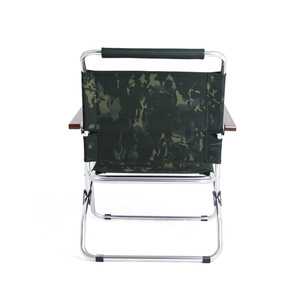 Silla plegable para exteriores, silla de jardín de aleación de aluminio con camuflaje militar, rectangular informal, plegable, 69x58x100cm - Product Image 2