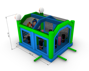 Arène de combat gonflable Adultes Enfants Trampoline Parc Gonflable Gladiateur Joute Bataille Jeu Bounce Castle - Product Image 4