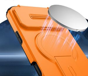 Coque de téléphone à protection anti-chute de qualité militaire avec aimant pour iPhone 17 Air 16 E 15 14 13 12 11 Pro Max Plus, double couche - Product Image 4